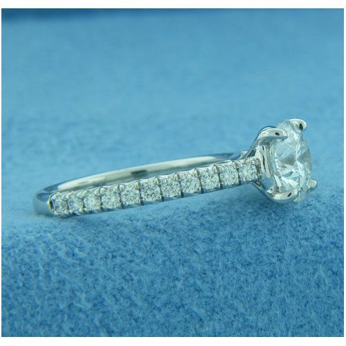 AFS-0202-Oval Vintage Diamond Engagement Ring