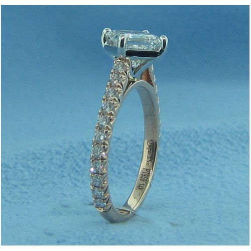 AFS-0212 Diamond Engagement Ring with Sidestones