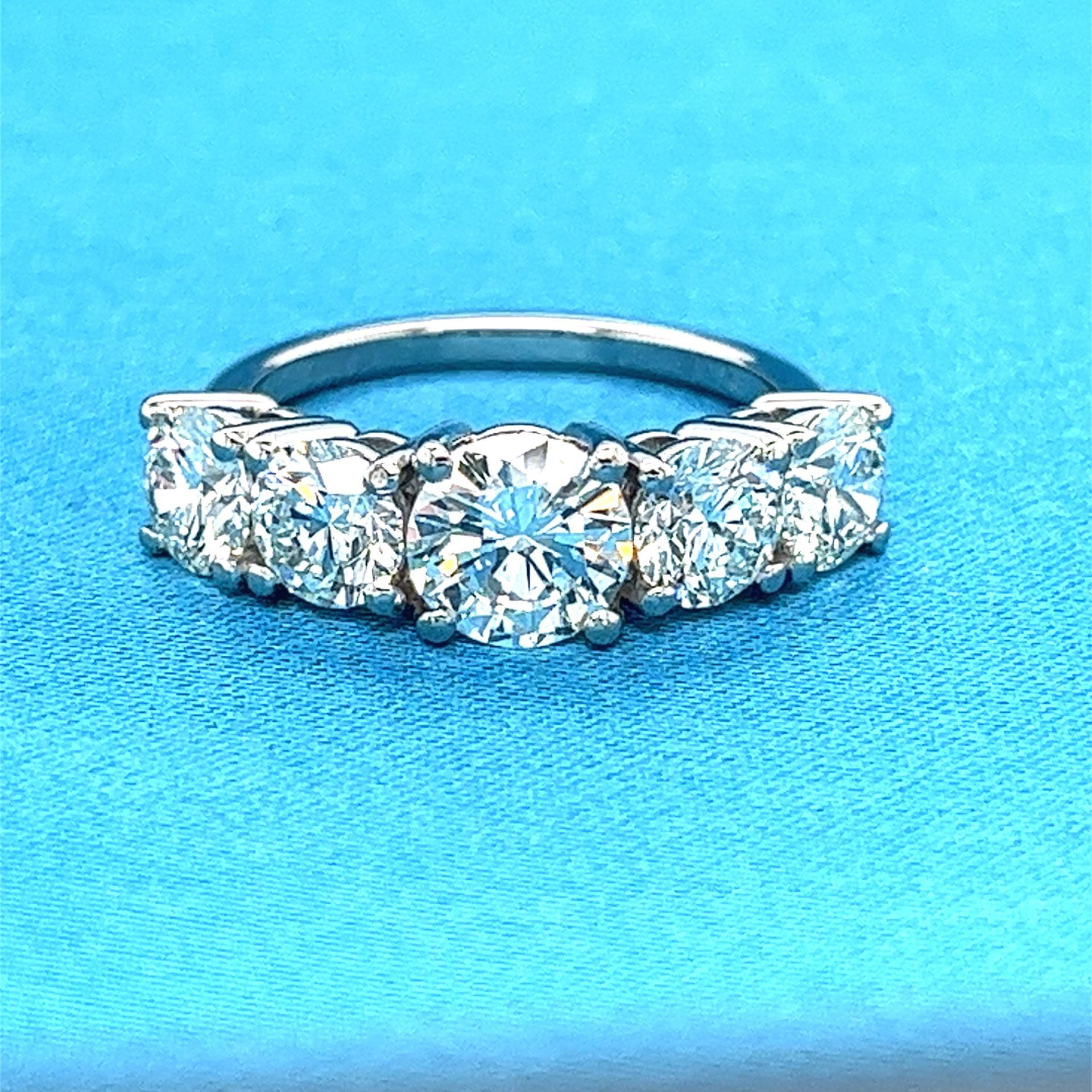 AFS-0232 Five Stone Diamond Engagement Ring