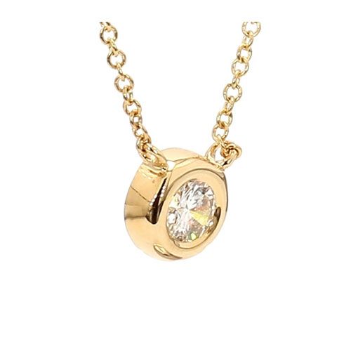 P1369-9 14Kt YG Diamond Pendant 0.51cts