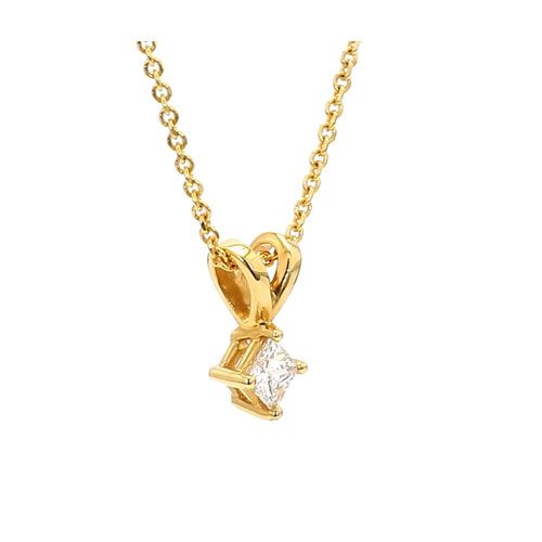 P1369-7 14Kt YG Diamond Pendant 0.45cts