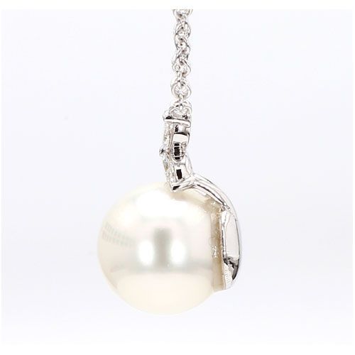 P1444 Diamond and Pearl Pendant