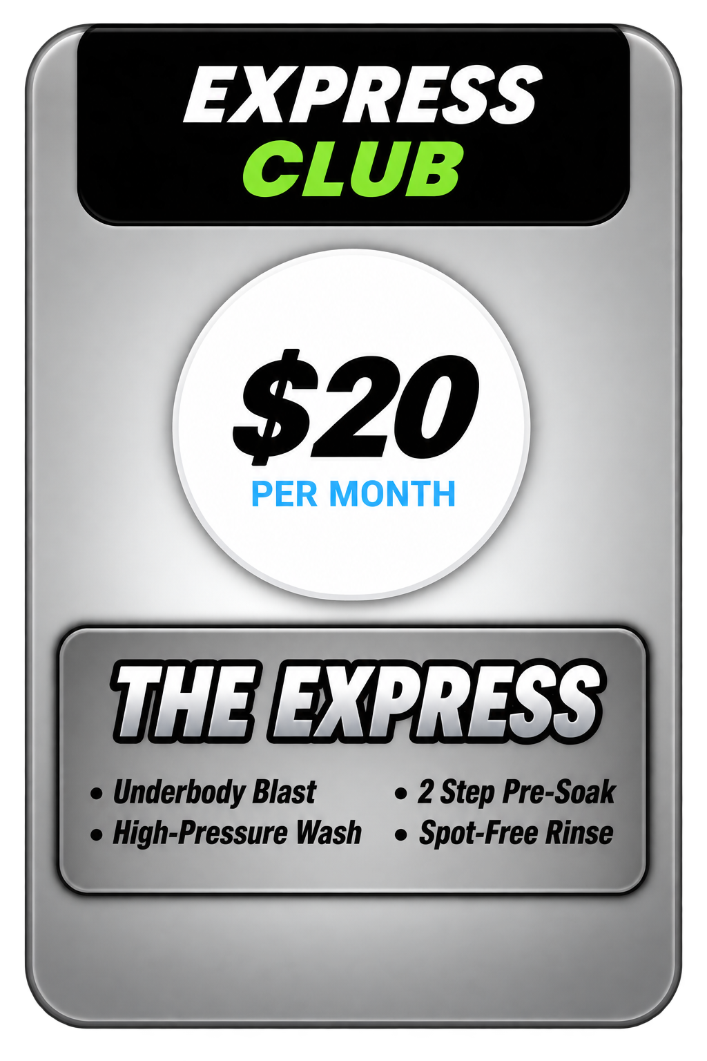 cAR WASH MENU CLUB JOIN THE CLUB MEMBERSHIP TOUCHFREE WASH