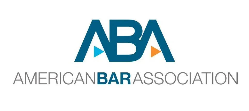 Logo for the American Bar Association. Text reads