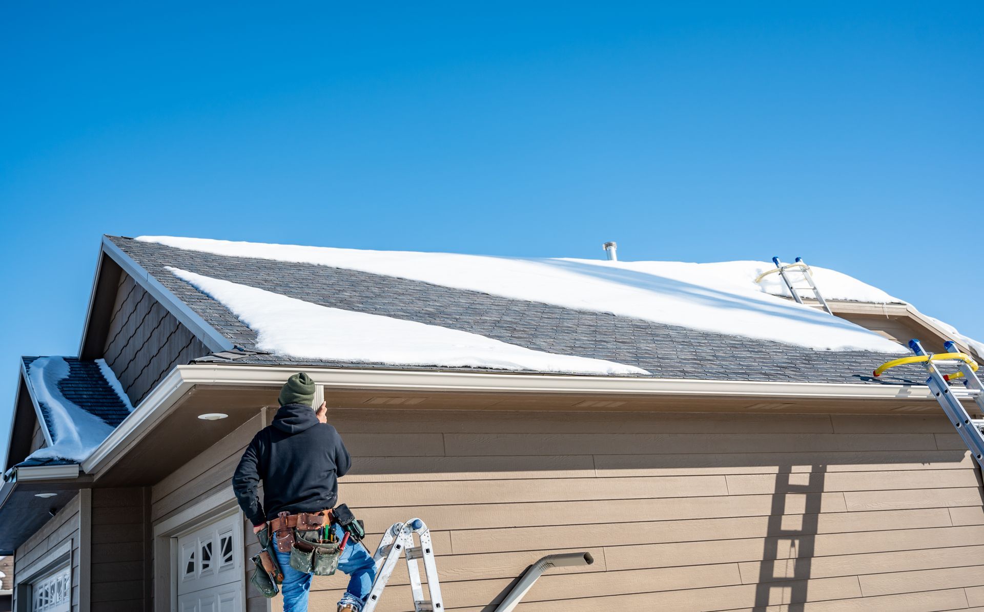 Damaged Gutters From Snow