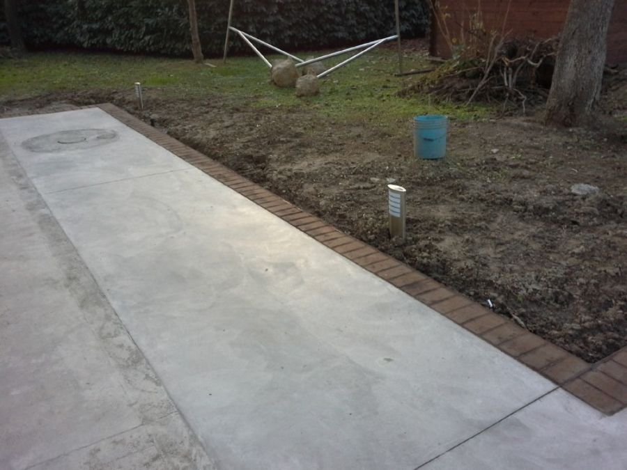 Pavimento stampato per giardino
