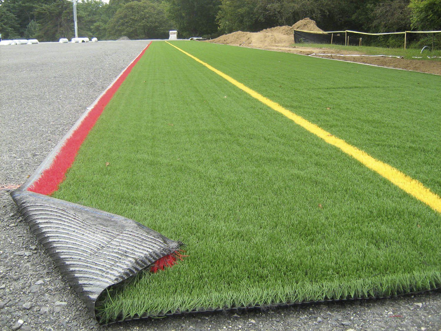 construcción de canchas en césped natural