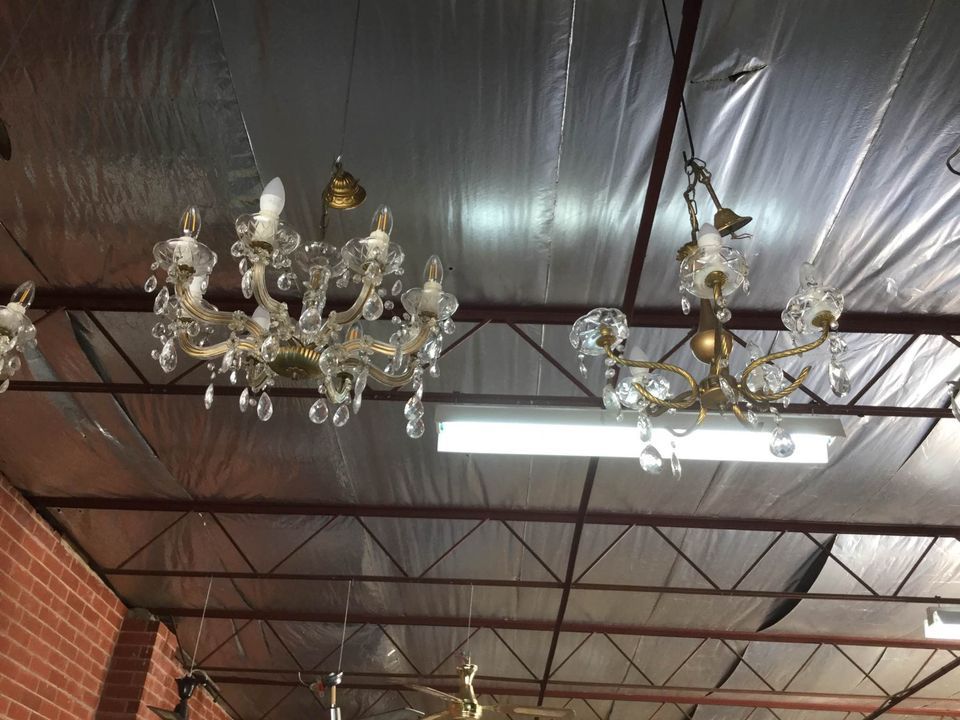 Old Chandeliers — Rosewater, SA — Rosewater Salvage
