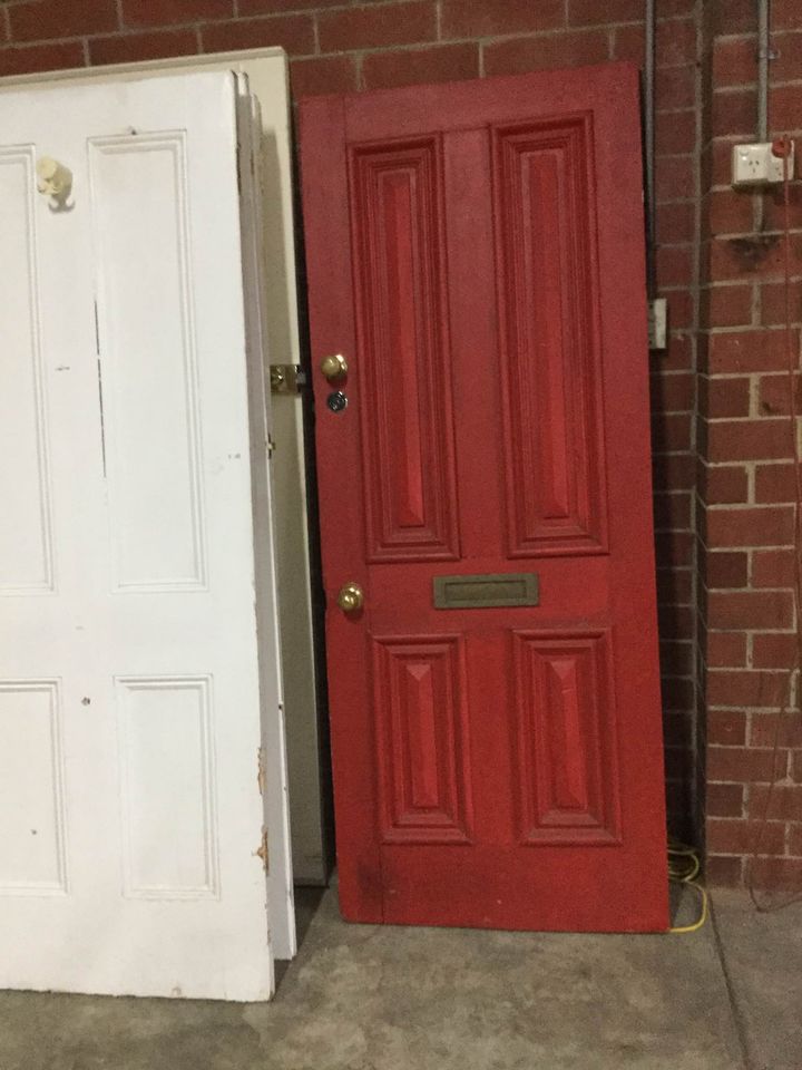 Red and White Door — Rosewater, SA — Rosewater Salvage