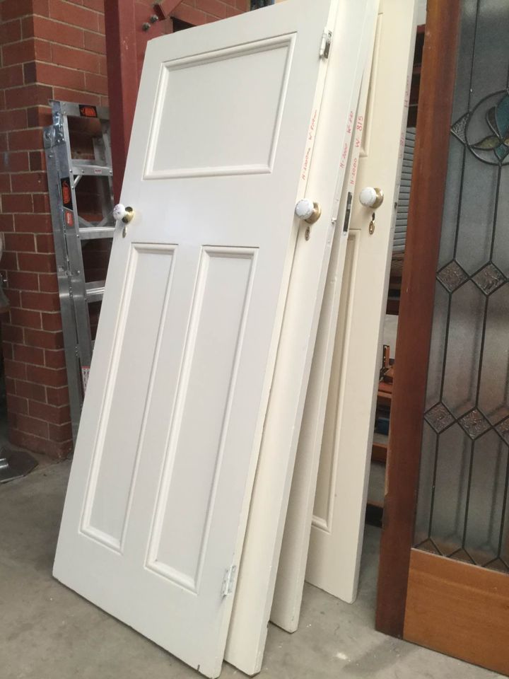 White Wooden Doors — Rosewater, SA — Rosewater Salvage