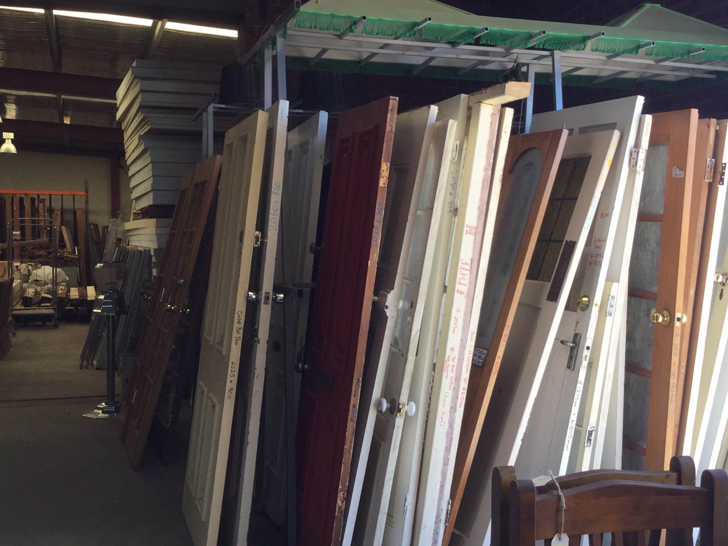Different Door Colours — Rosewater, SA — Rosewater Salvage