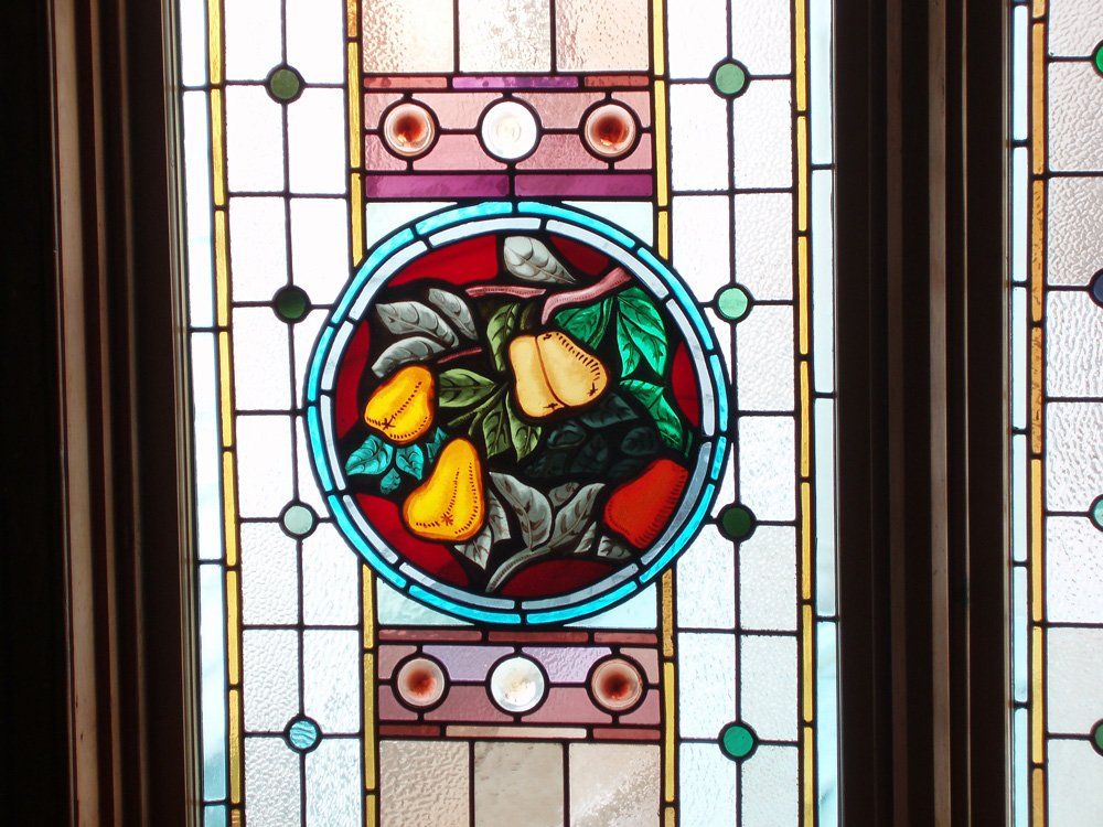 Leadlight Window with Fruit Design — Rosewater, SA — Rosewater Salvage