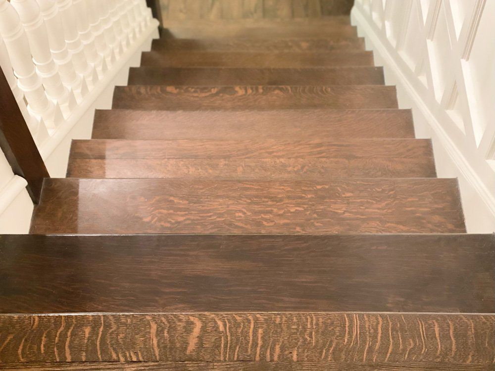 Dark Wood Stairs — Rosewater, SA — Rosewater Salvage