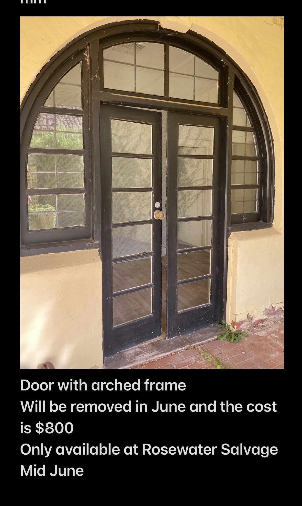 Door with Arched Frame — Rosewater, SA — Rosewater Salvage