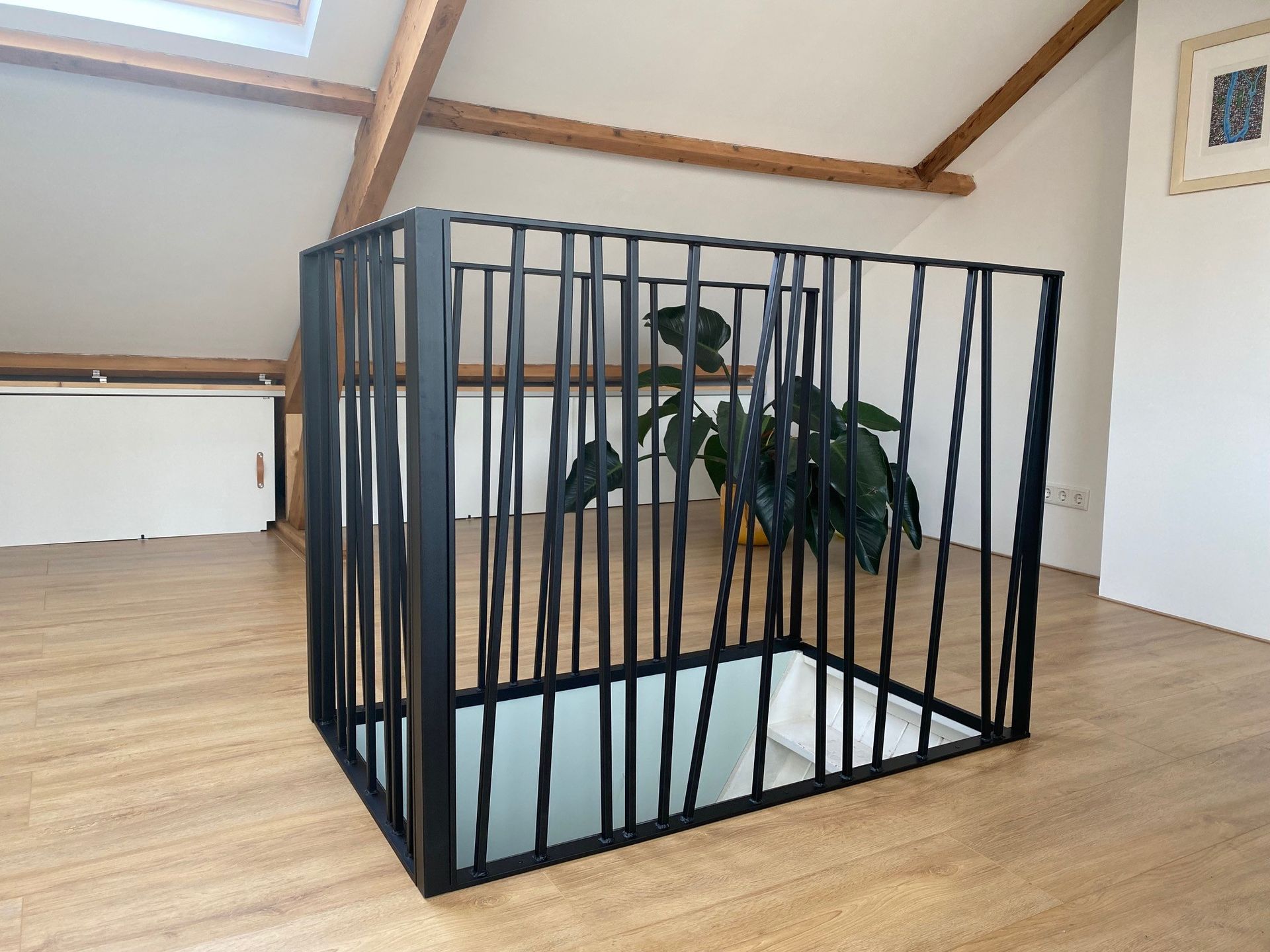 Stalen maatwerk balustrade met spijlen