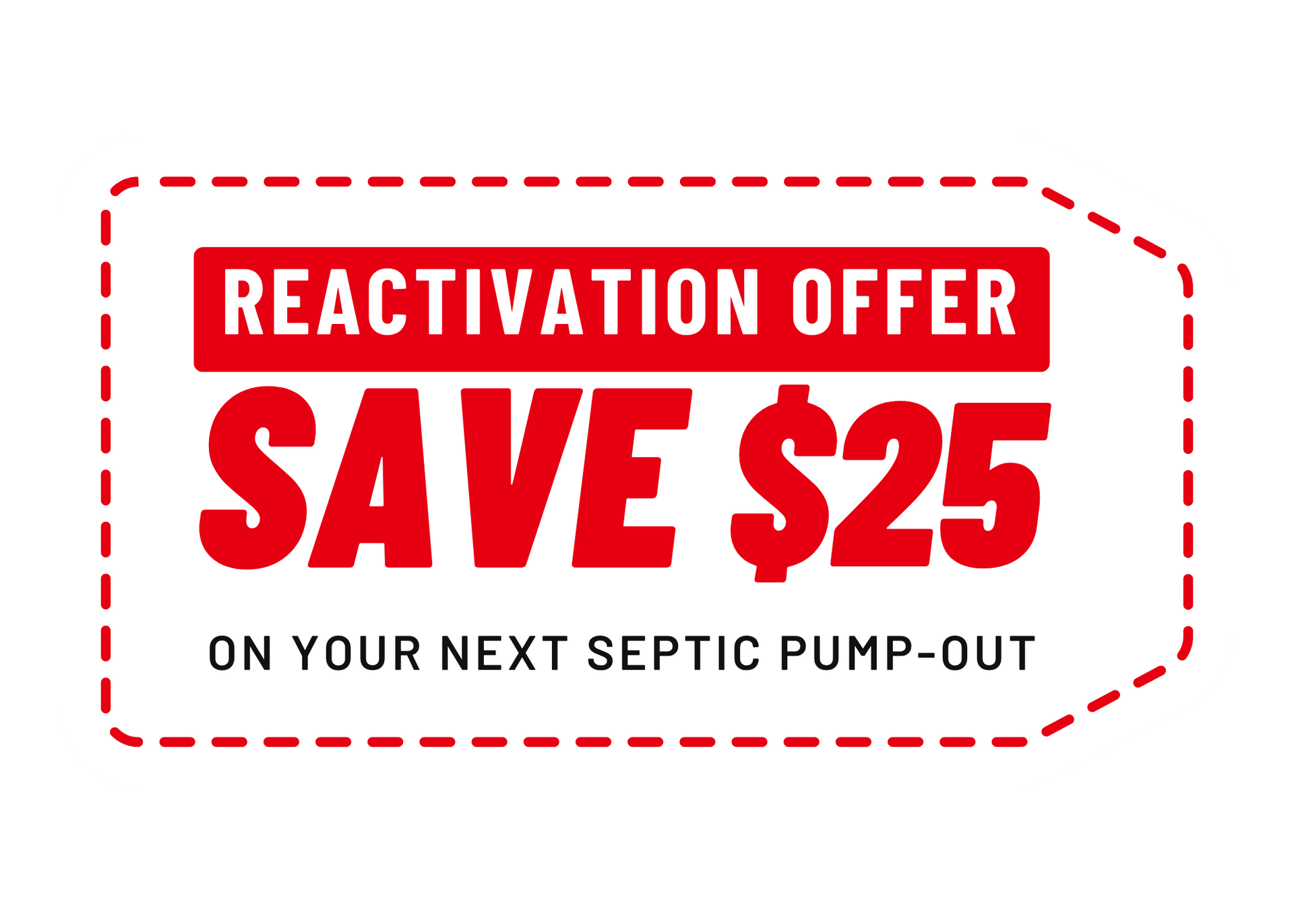 A sign that says $ 25 off new customer discount