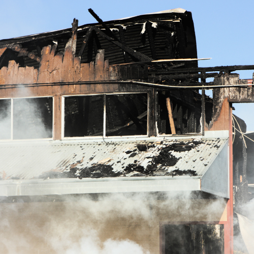 Fire damage to a home in Canberra