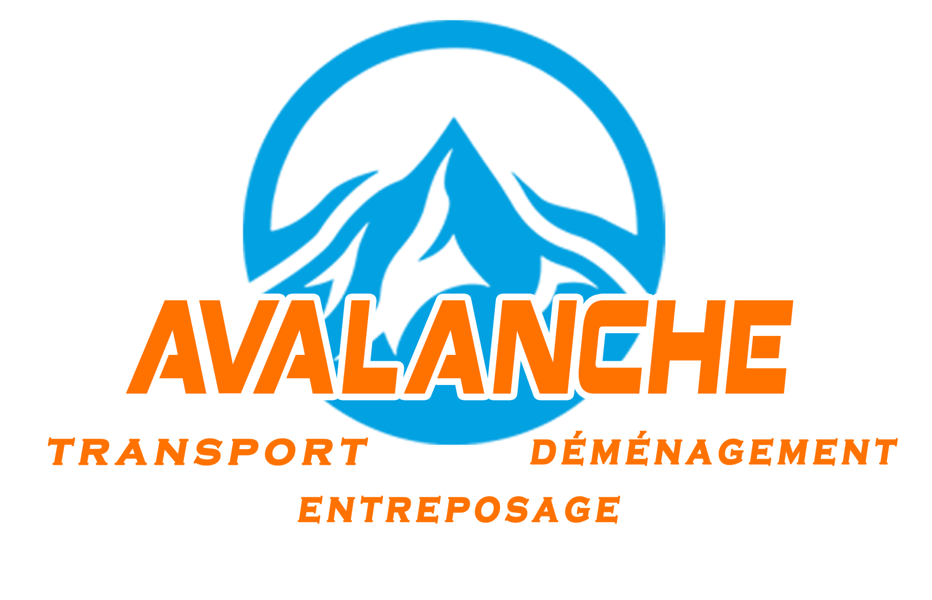 Un logo bleu et orange pour le transport des avalanches