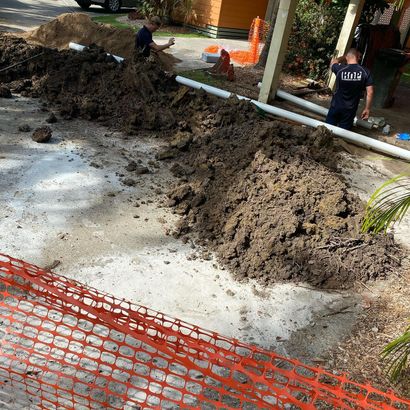 Concrete Drainage Pipe — KNP Plumbing and Gas — Airlie Beach, QLD