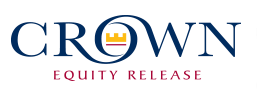 Logo for Crown Equity Release, featuring a crown icon and text.