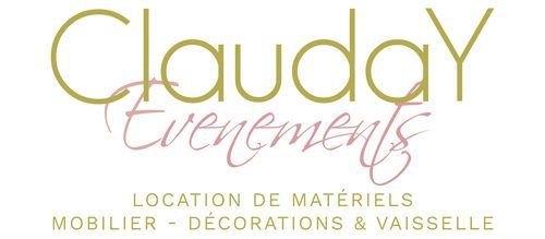 Un logo pour une entreprise appelée clauday evenements