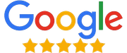133 Avis Google 5 étoiles. Un logo Google avec cinq étoiles dessus