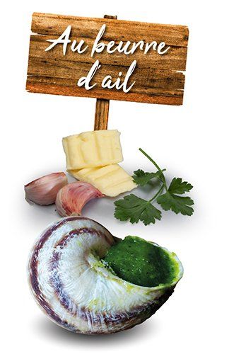 Escargots de l'atelier de l'escargot français farcis au beurre d'ail
