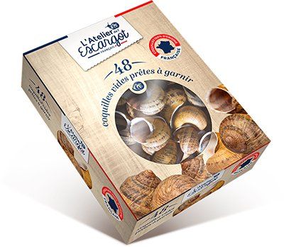 Boite de 48 coquilles vides prêtes à garnir