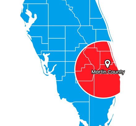 Martin County Map