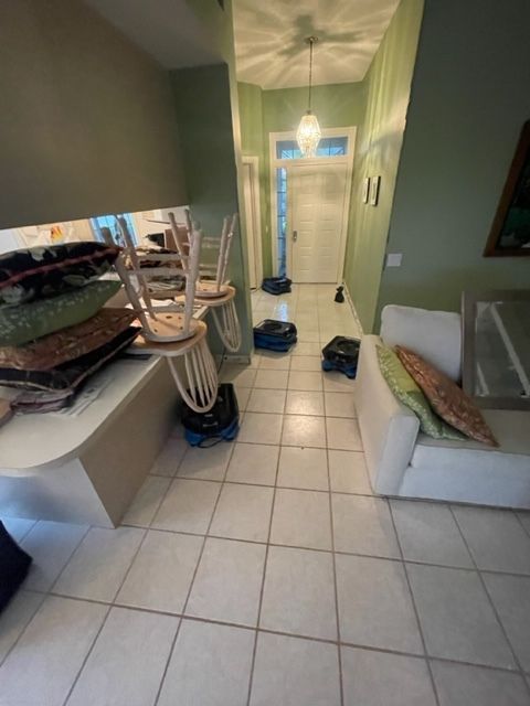 drying water from floor