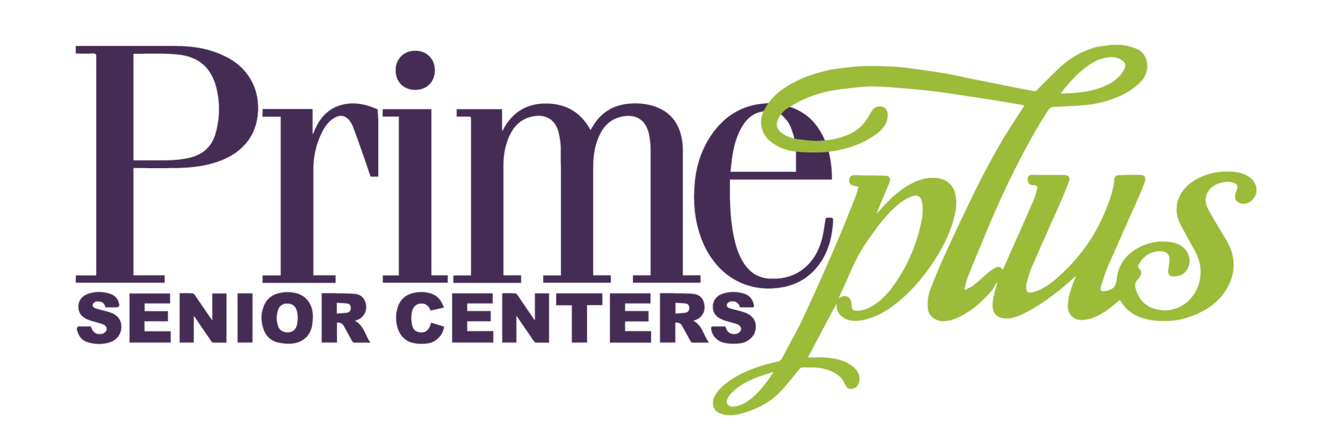 Logo for PrimePlus Senior Centers, with 