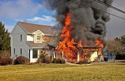fire damaged home