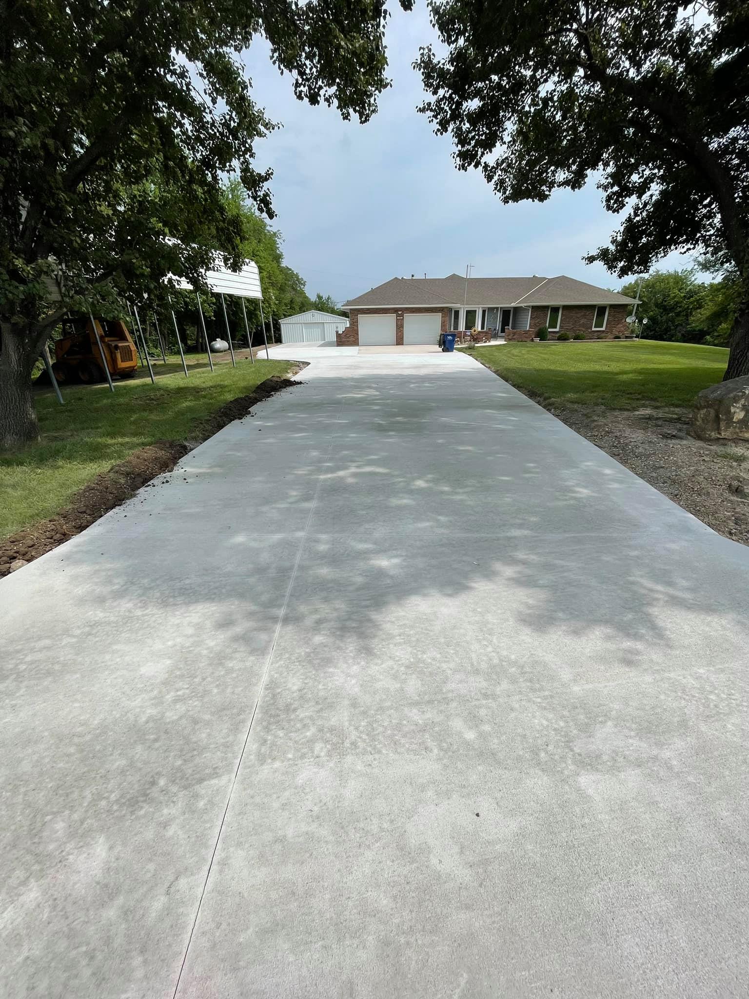 Concrete Driveway Installation in Auburn, KS