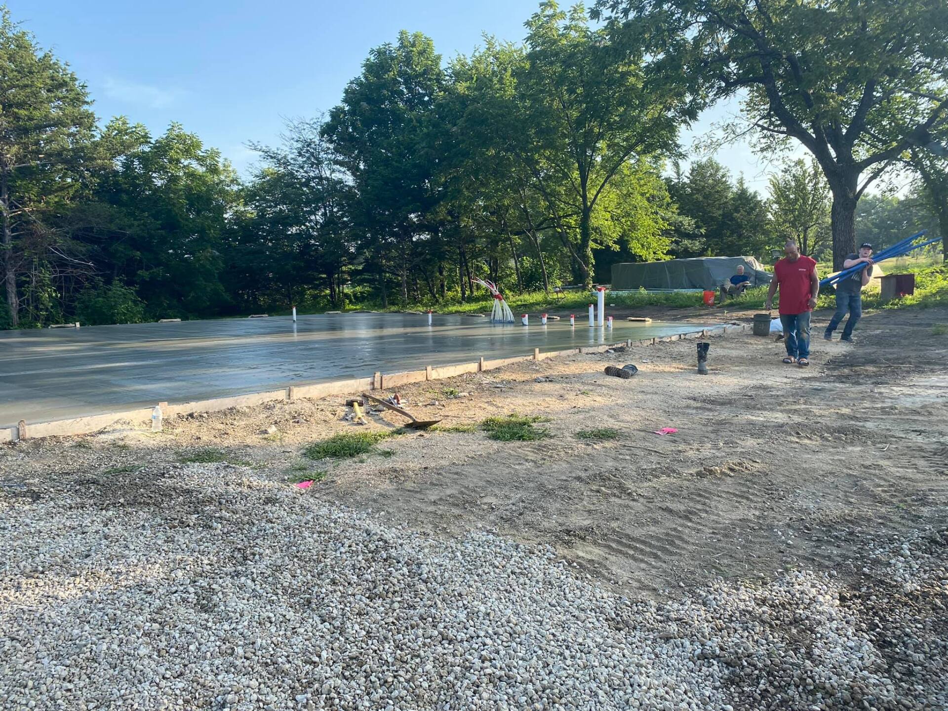 New Concrete Installation in Auburn, KS