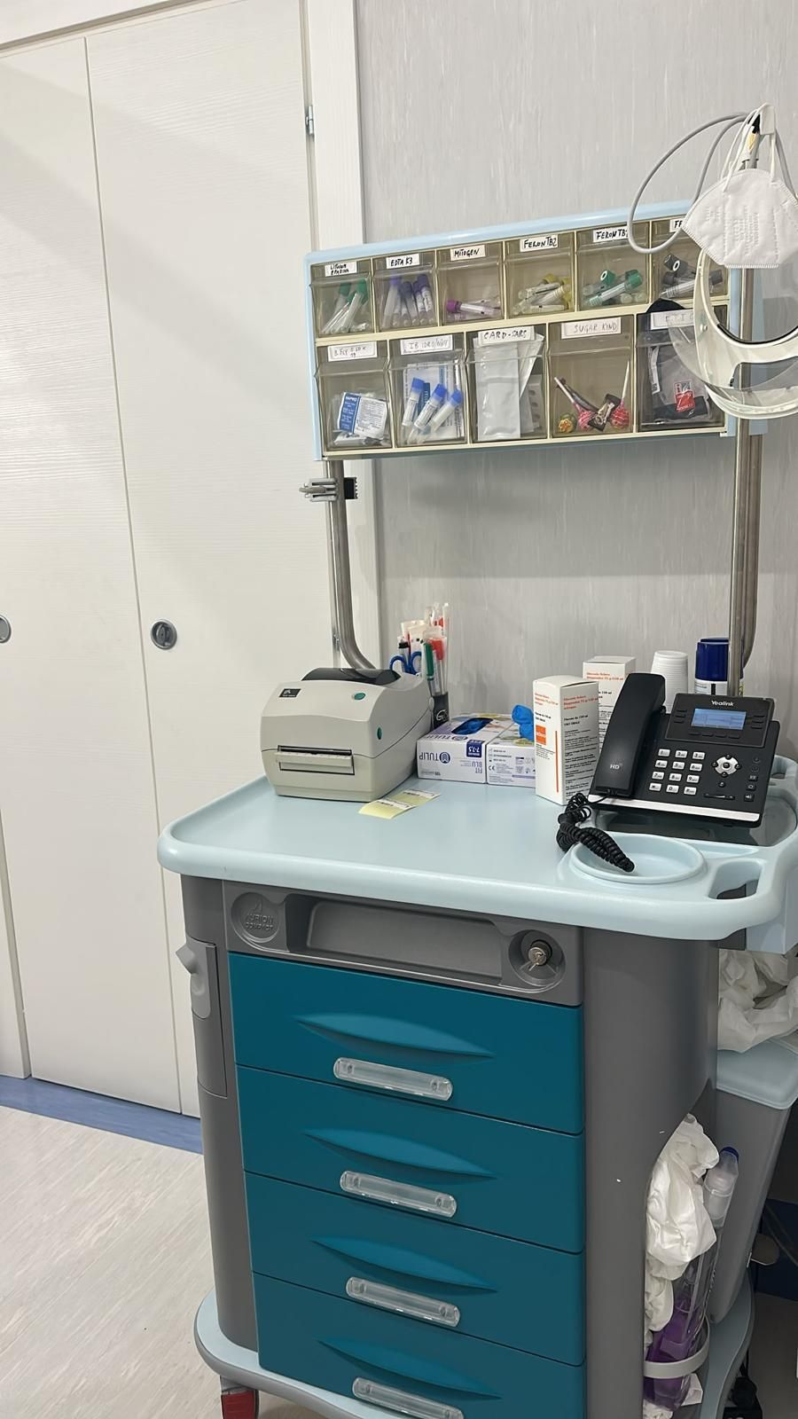 Prelievo del sangue in laboratorio