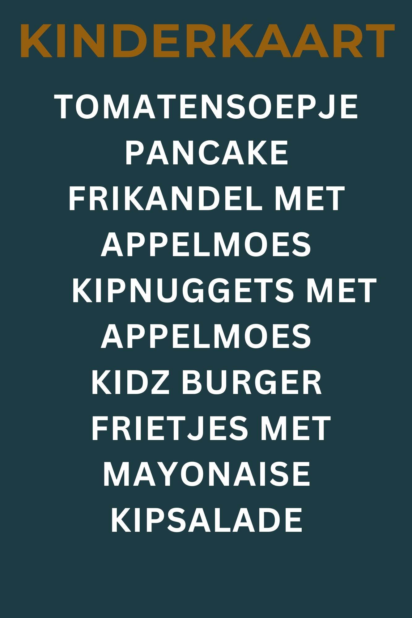 Menu voor restaurant Tramhalte & Plein 7 met opties voor voorgerechten, hoofdgerechten en desserts.