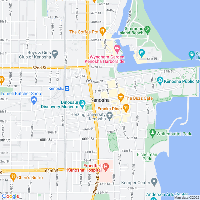 Map of business location