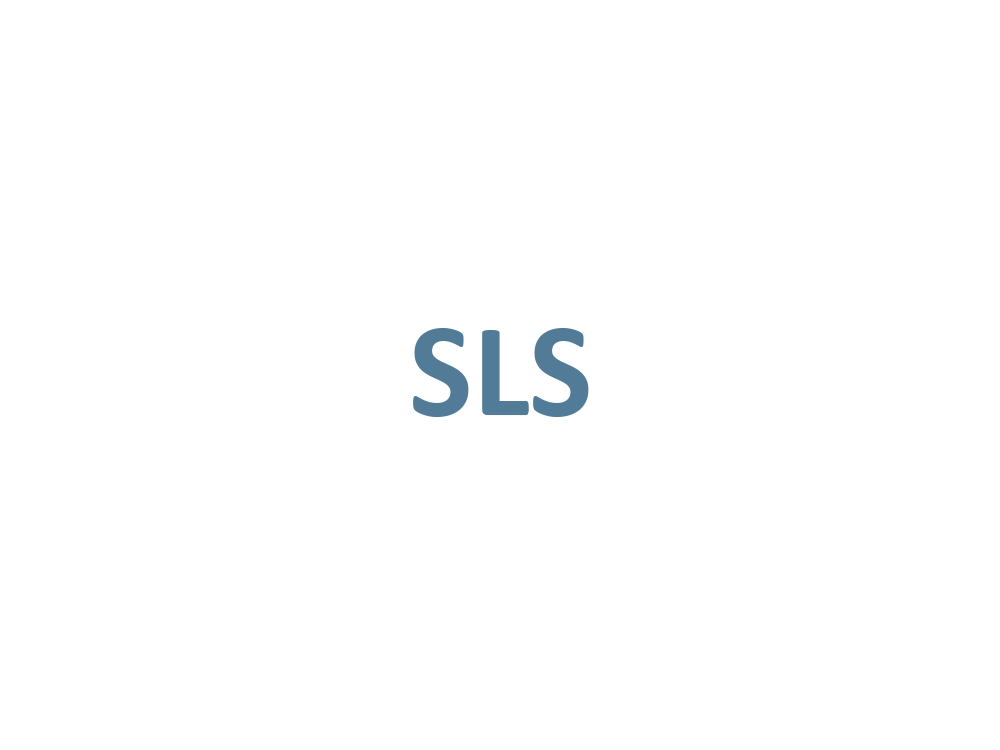 Ordet sls er på en hvid baggrund.