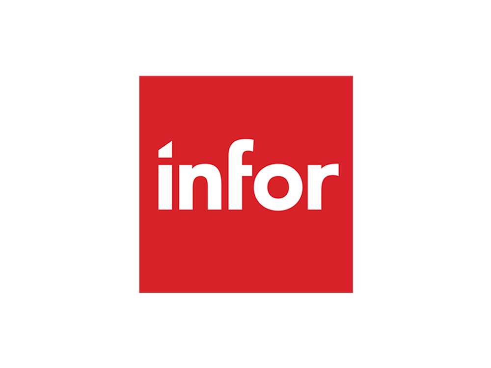 Info-logoet er i en rød firkant på en hvid baggrund.