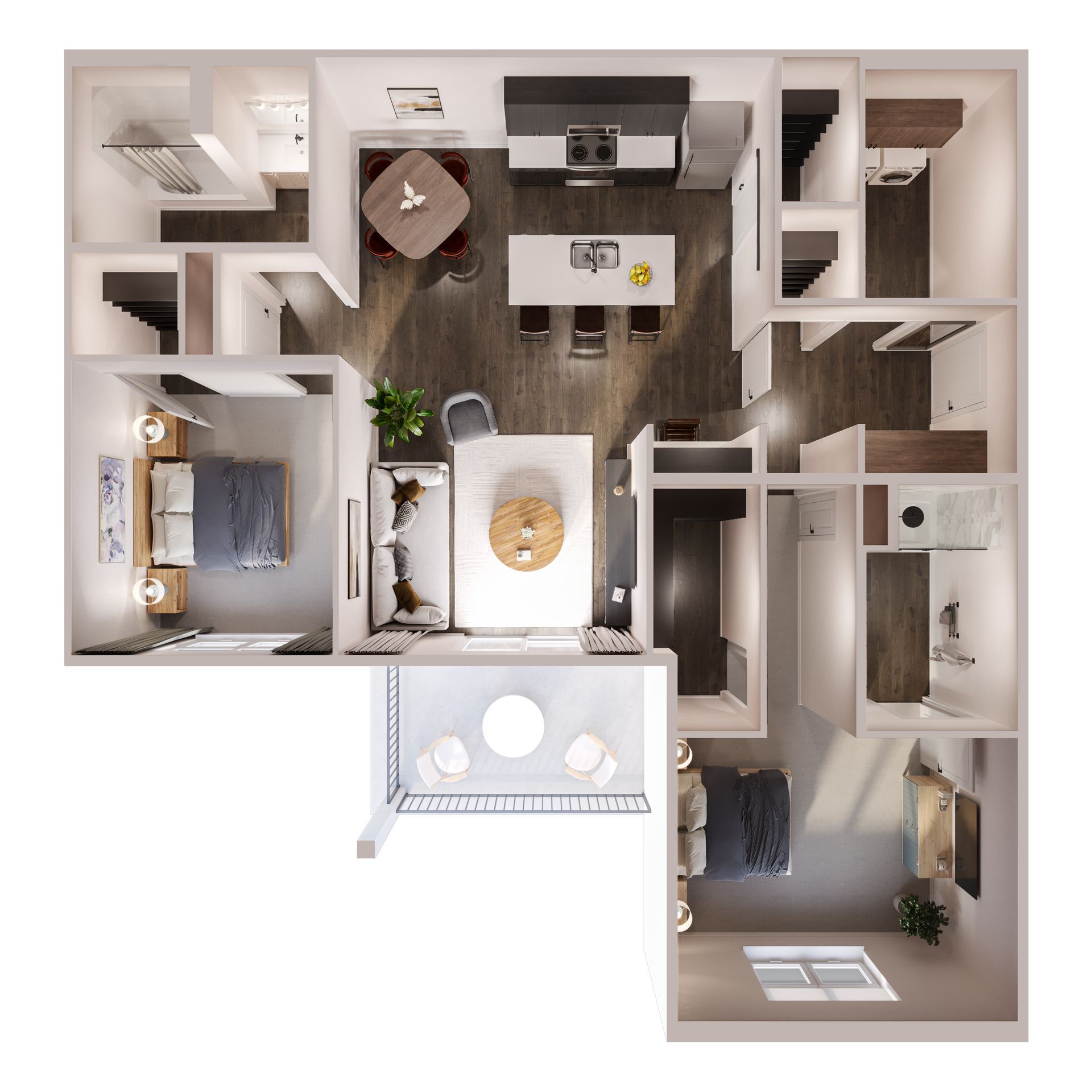 2 Bedroom floor plan