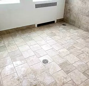 Tiled Foor Comfort Room — Longmeadow, MA — Dimauro Carpet & Tile