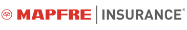 Logo of MAPFRE INSURANCE in red and gray with an umbrella icon.