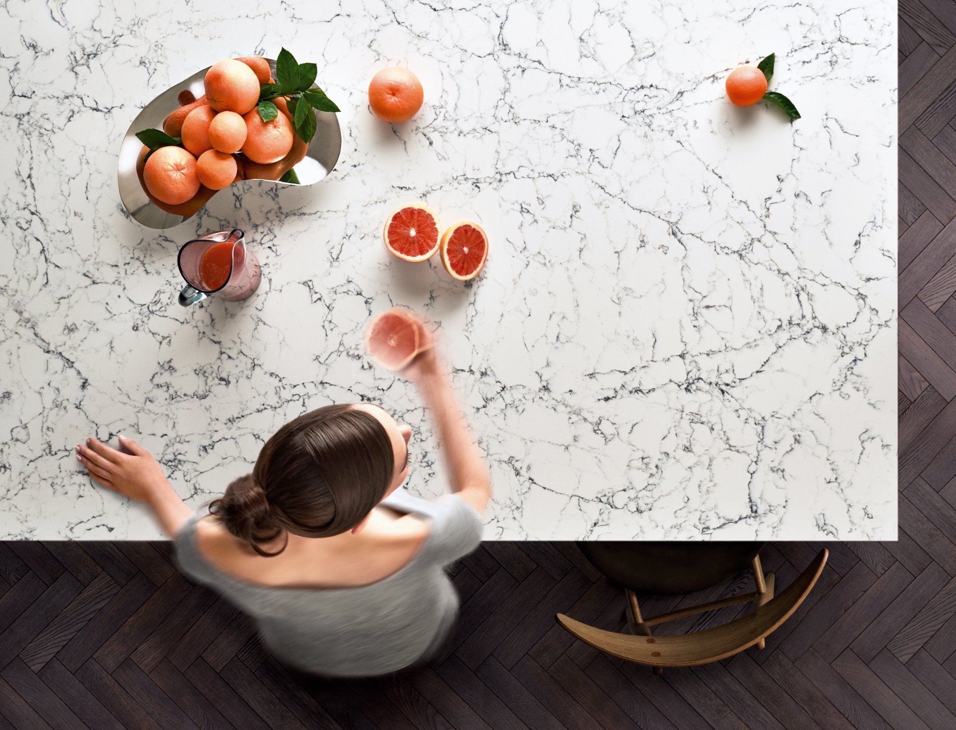 Caesarstone White Attica Kitchen worktop