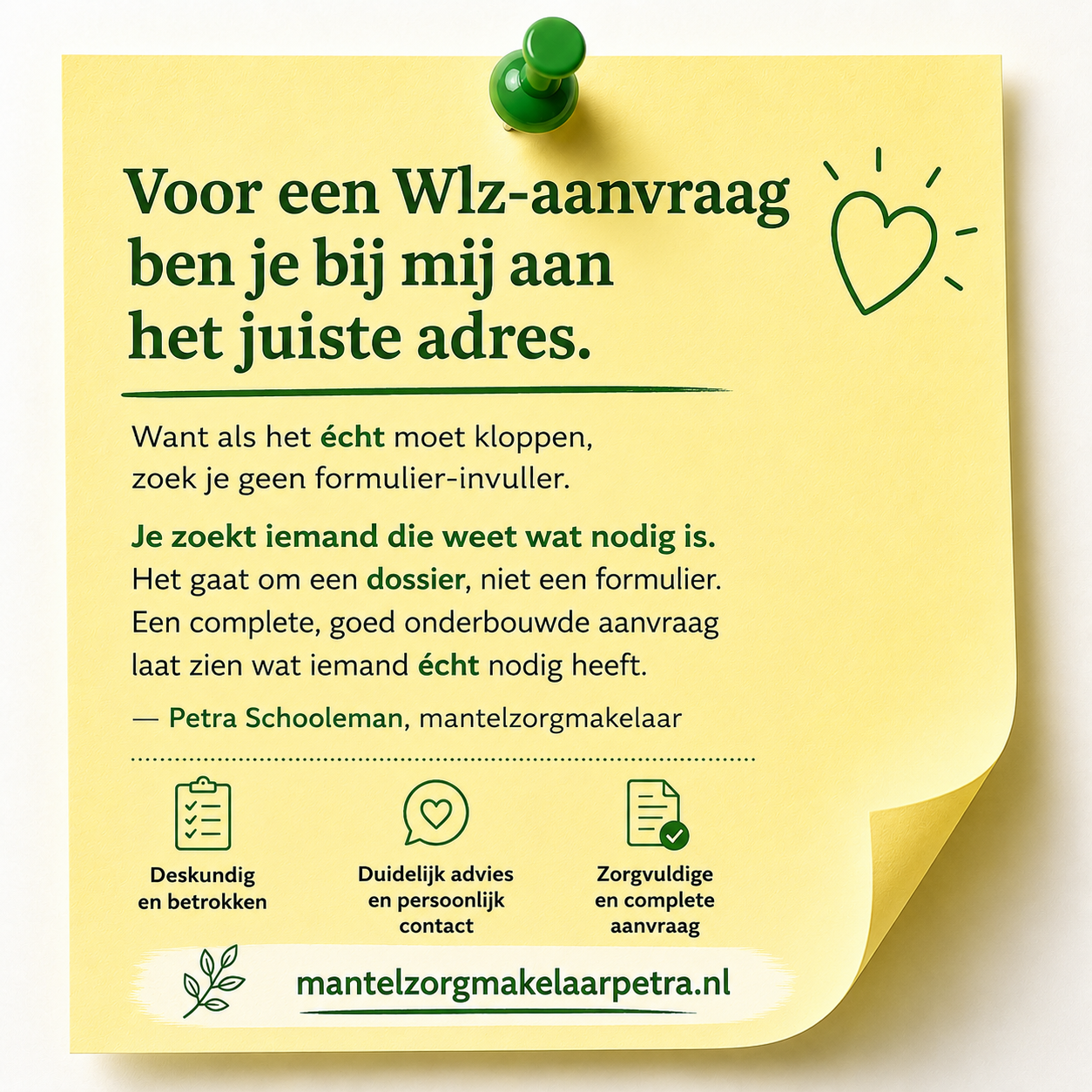 professionele hulp wlz aanvraaag
