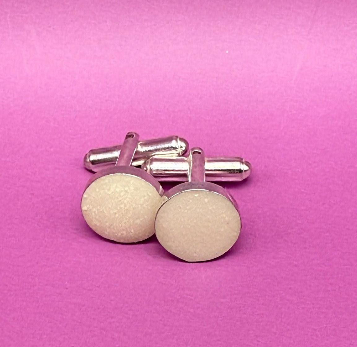 silver cufflinks