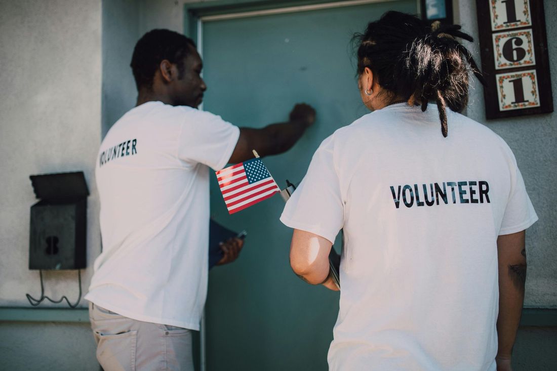 political volunteers