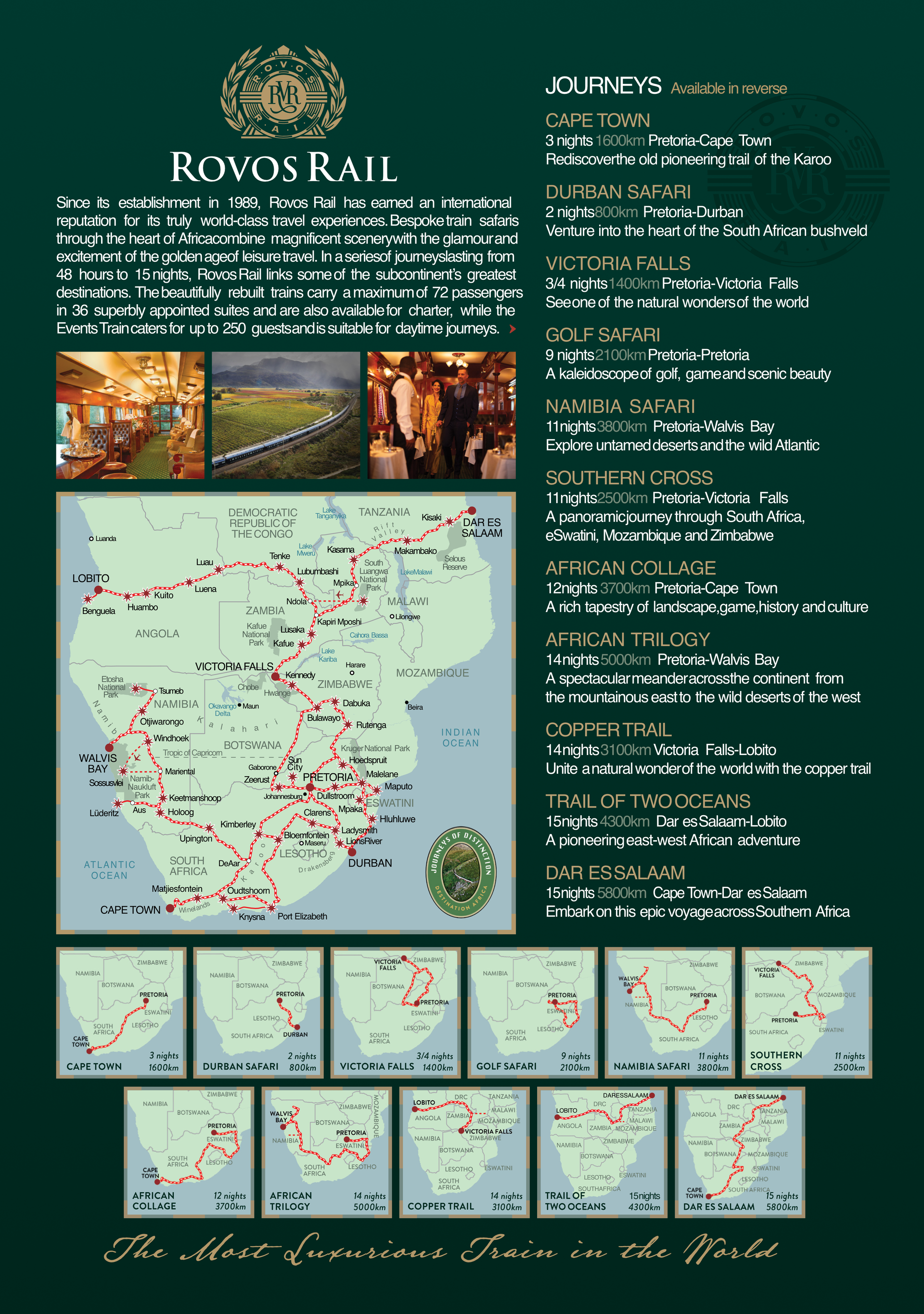 A poster that says ' rovo rail ' on it