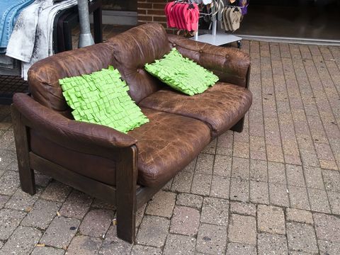 pillows in the sofa