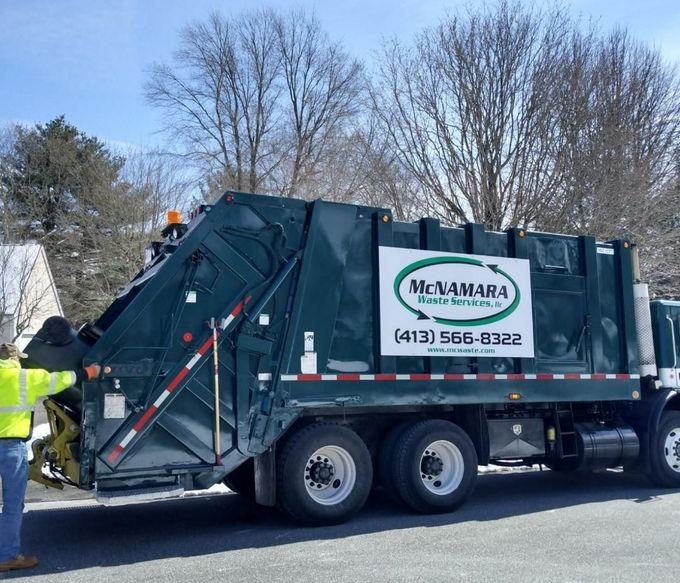 Garbage Truck — Waste Pickup in Hampden, Massachusetts Garbage Truck — Waste Pickup in Hampden, Massachusetts