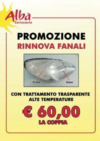 Promozione rinnova fanali